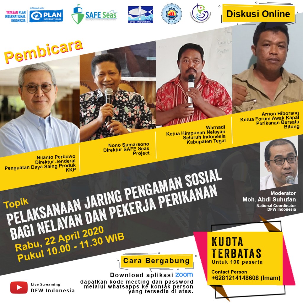 poster kegiatan diskusi online