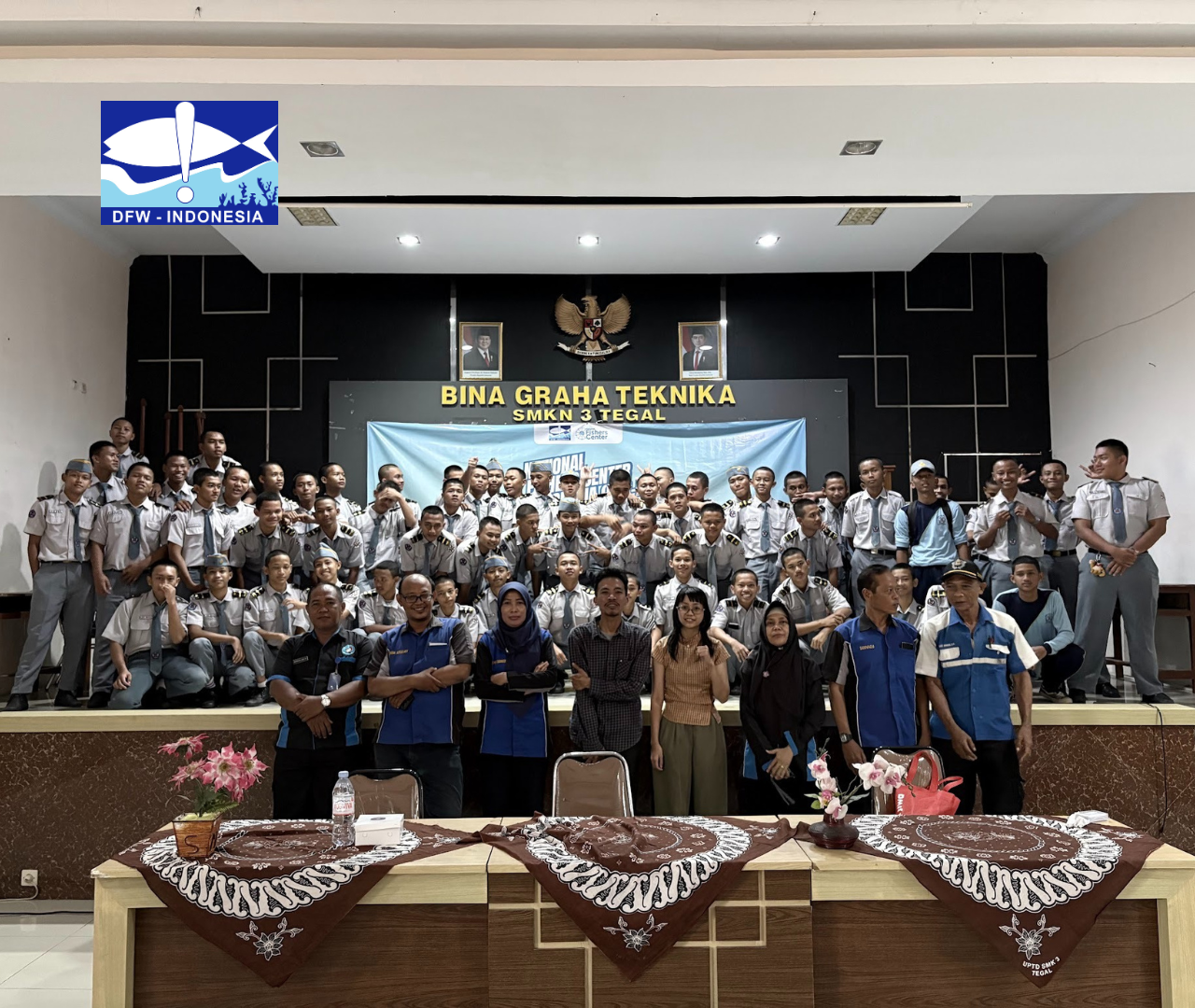 NFC Indonesia Gelar Roadshow Edukasi Praktik Laut Aman di Sekolah Perikanan